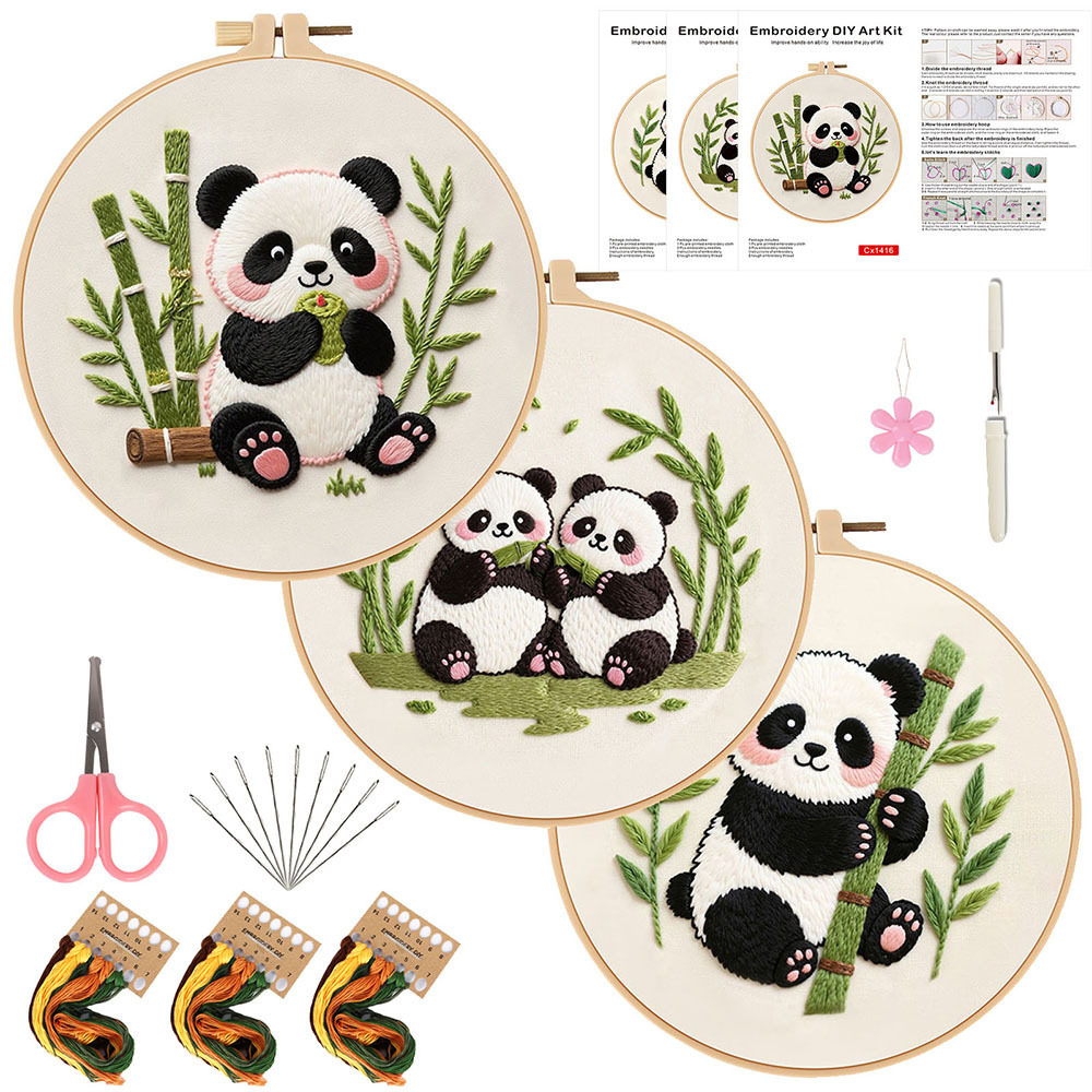 Panda & Blossoms — 3-Kit Bundle